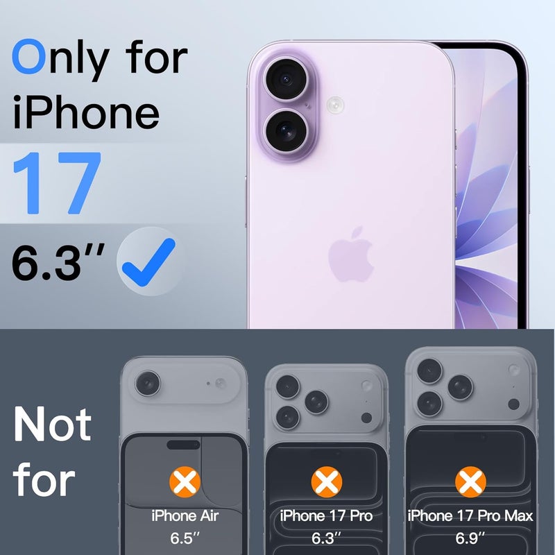 Jetech Privacy Screen Protector for iPhone 17 6.3-Inch with Camera Lens Protector, Anti-Spy Tempered Glass Film, Easy Installation Tool, 2-Pack Each - Image 2